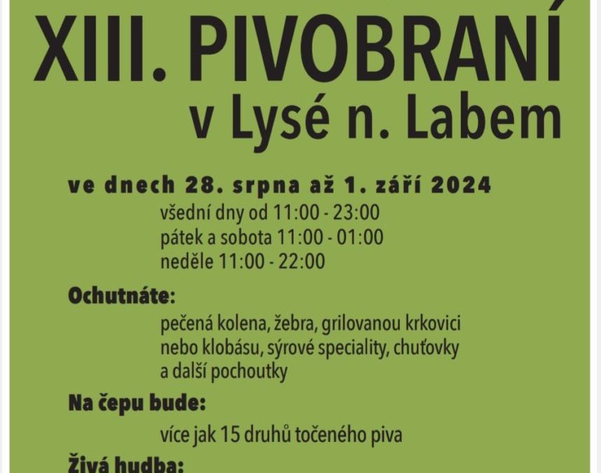 XIII. Pivobraní v Lysé nad Labem